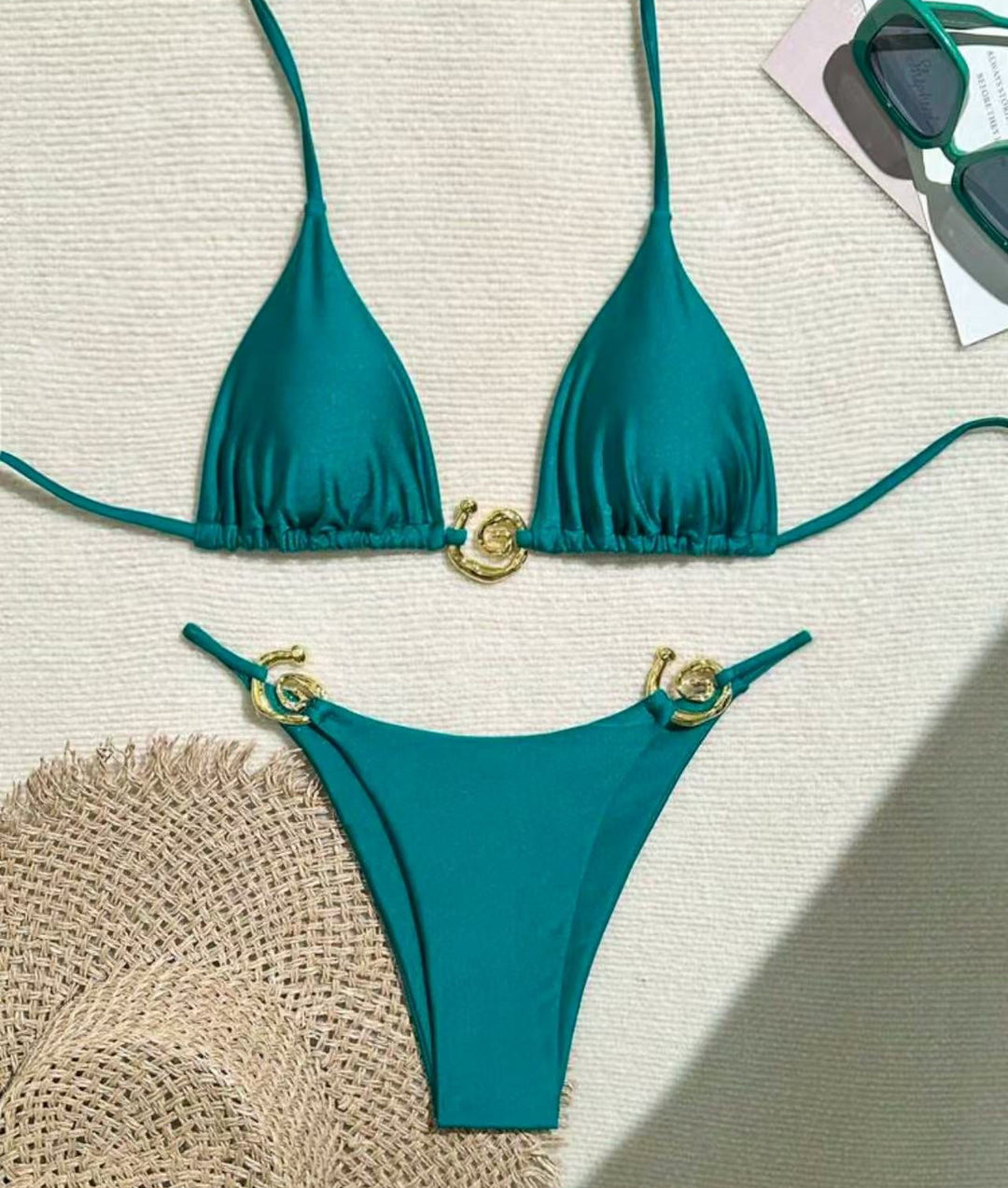 Twirl turquoise bikini