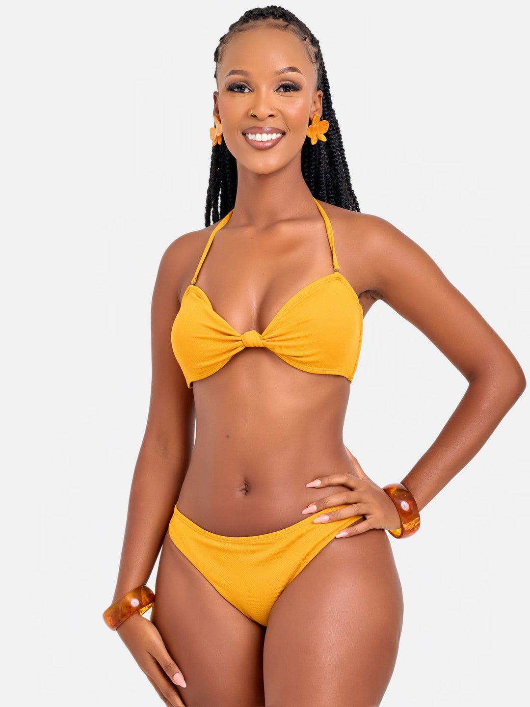 Mustard micro bikini set