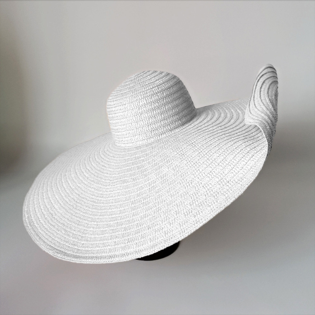 Oversized wide brim sun hat