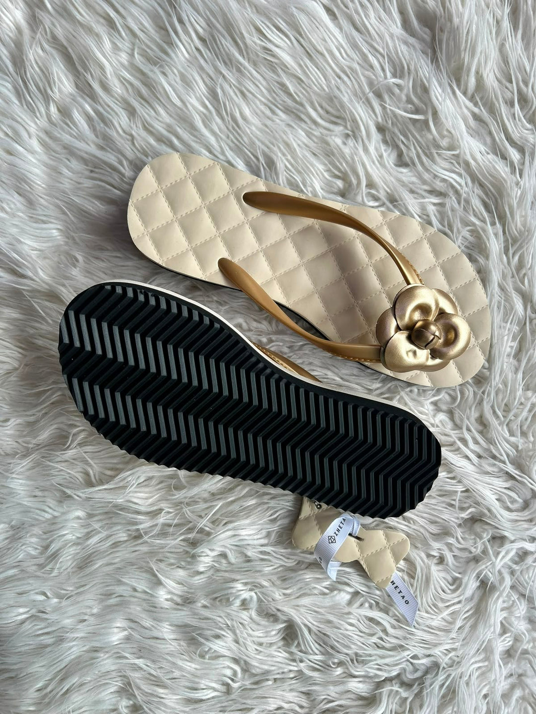 Flower wedge brand sandals