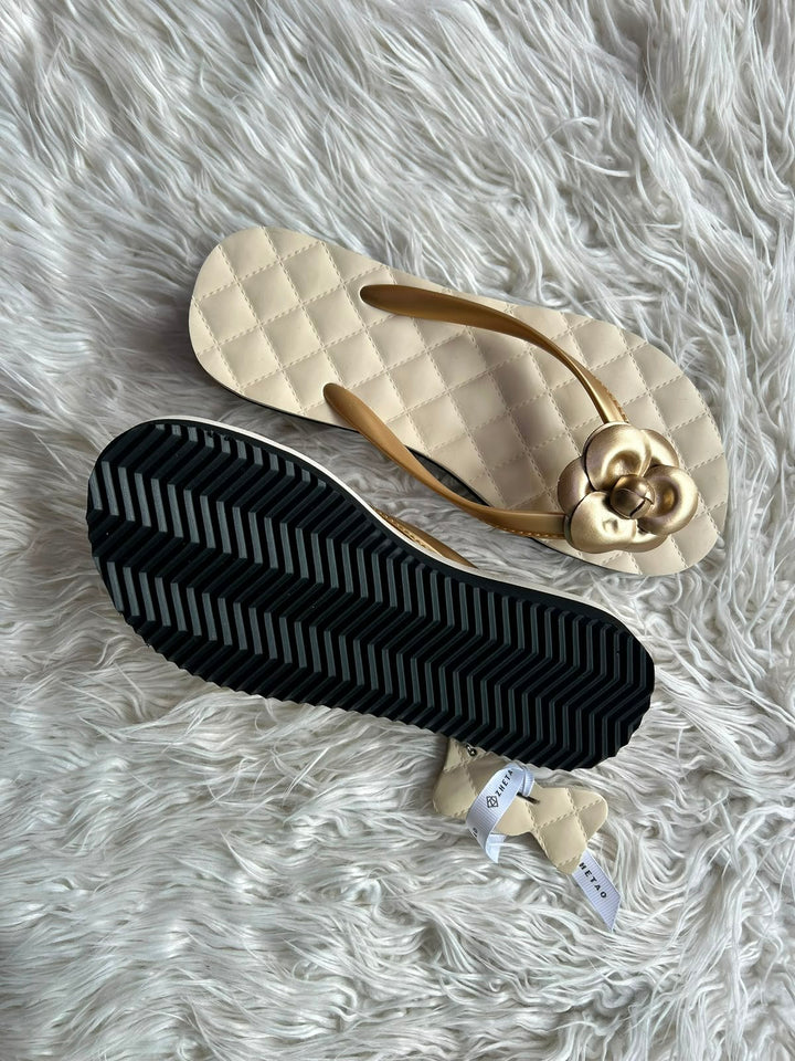 Flower wedge brand sandals