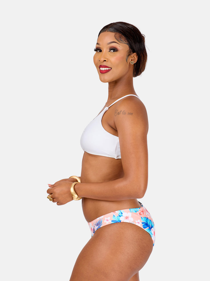 Criss cross scallop bikini