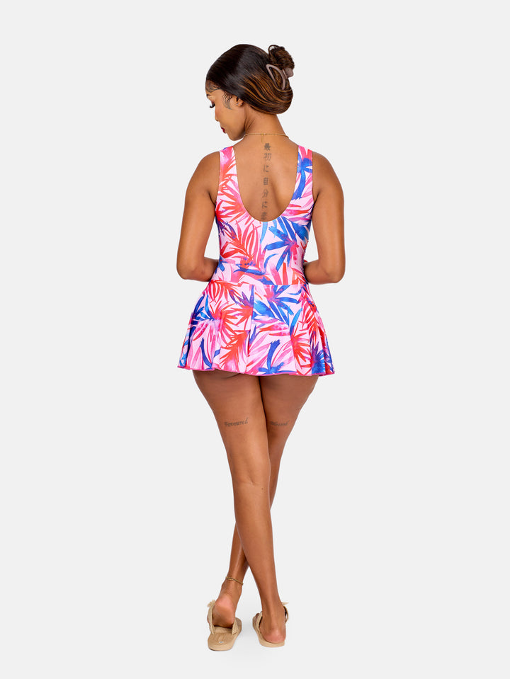 Floral swim dress