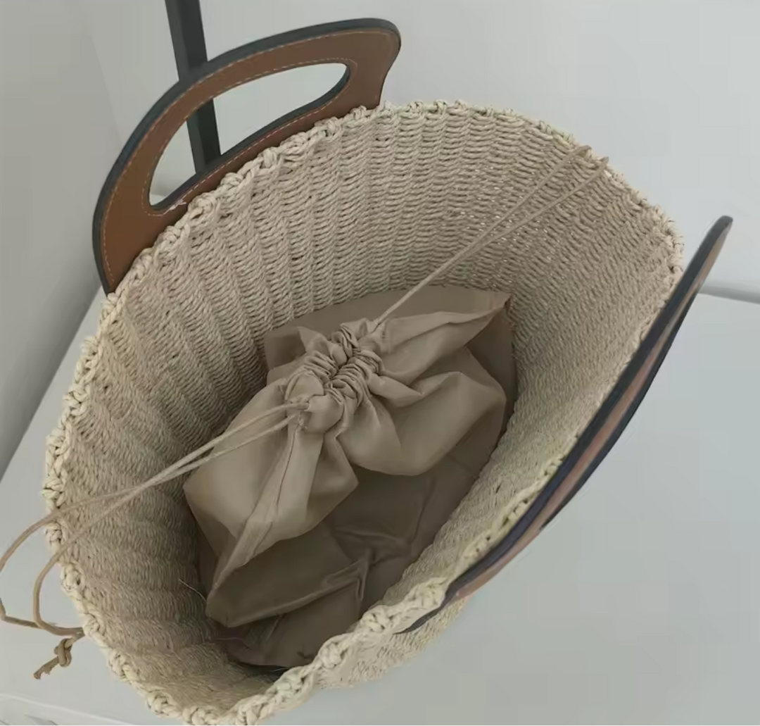 Top handle beach bag