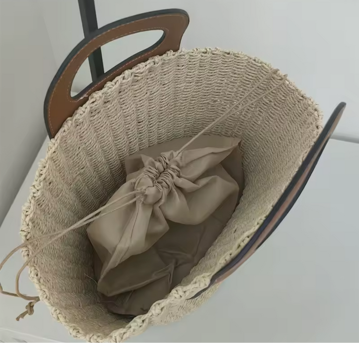 Top handle beach bag