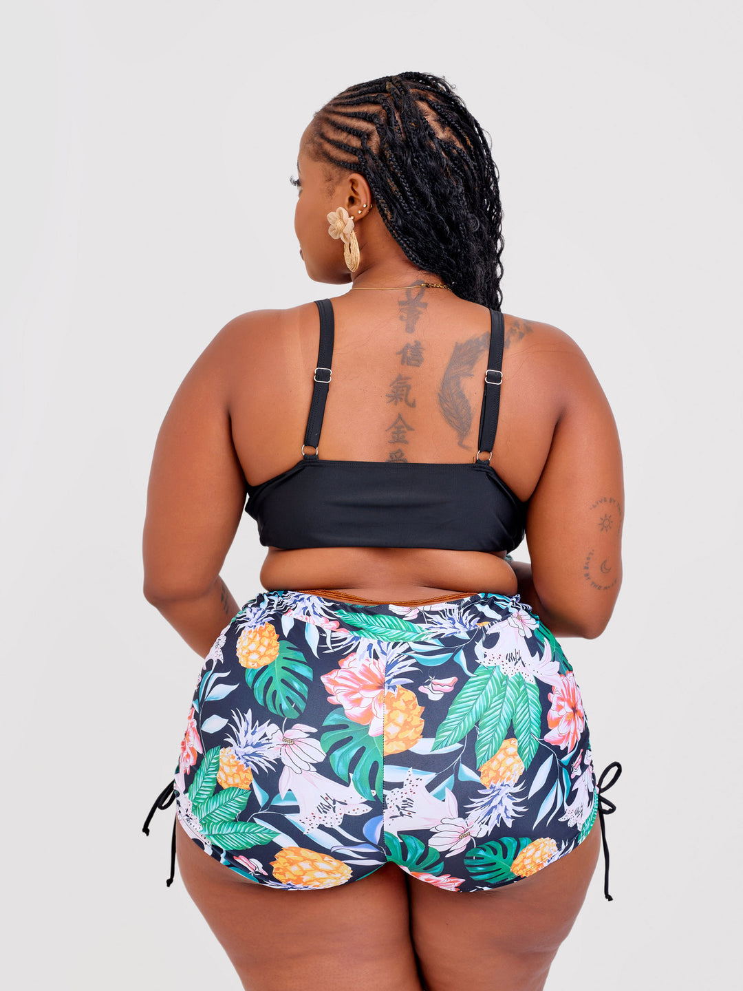 Floral bikini shorts