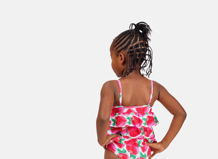 Berry print one piece