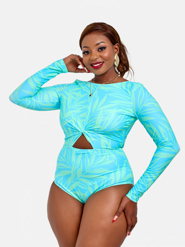 Long Sleeve One Piece Swimsuit – Sculpting, Full Coverage Swimwear