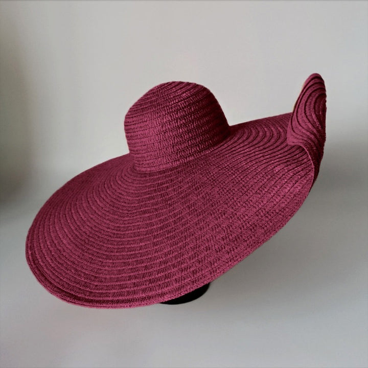 Oversized wide brim sun hat