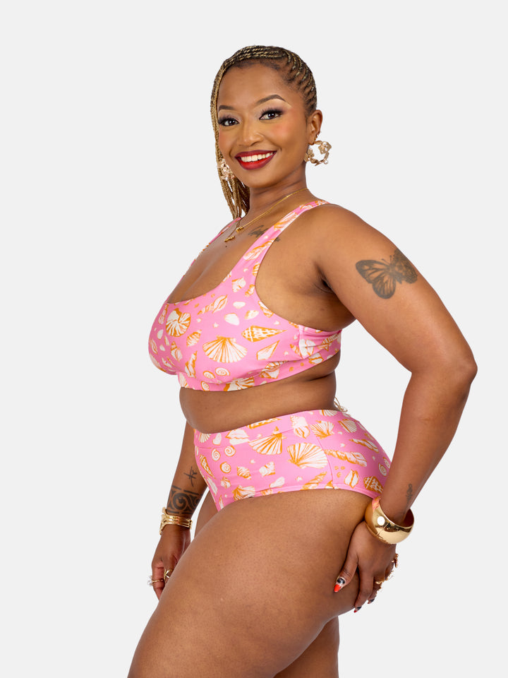 Shell printed bikini