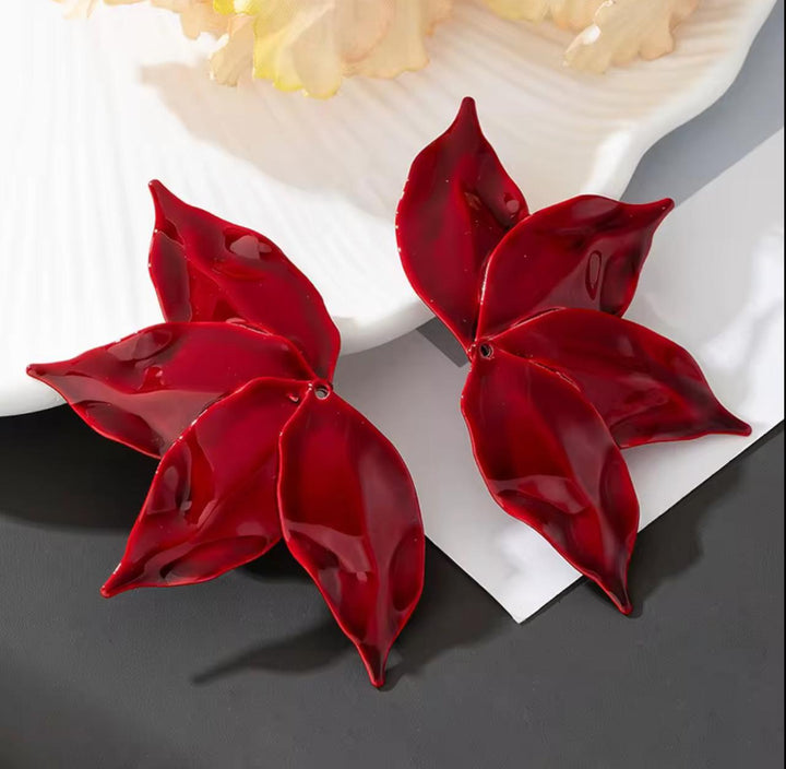 Petal earrings