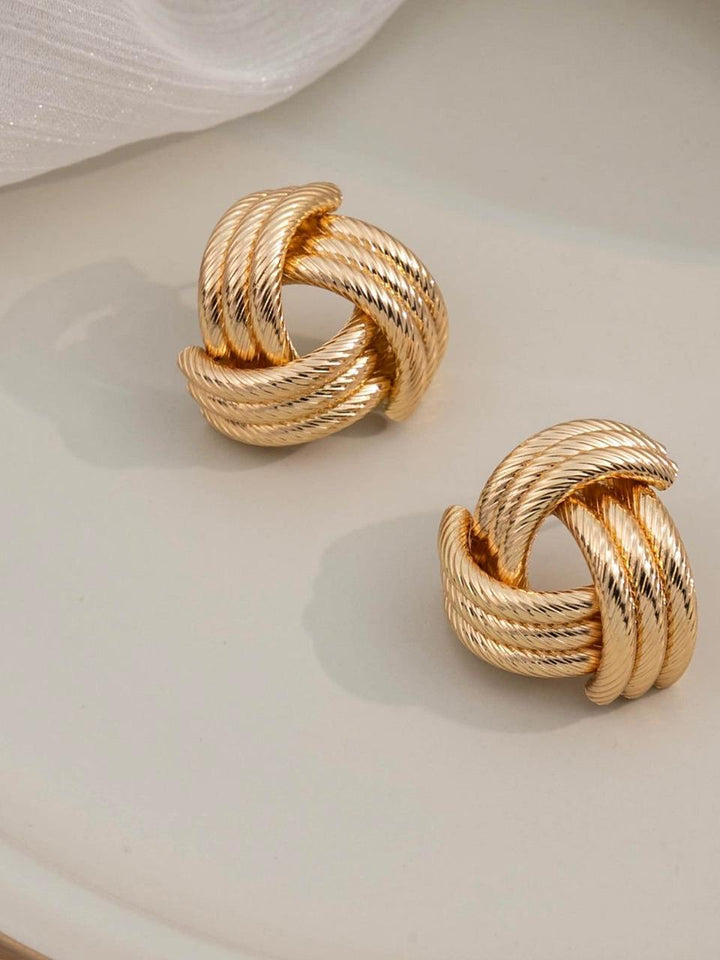Gold earrings