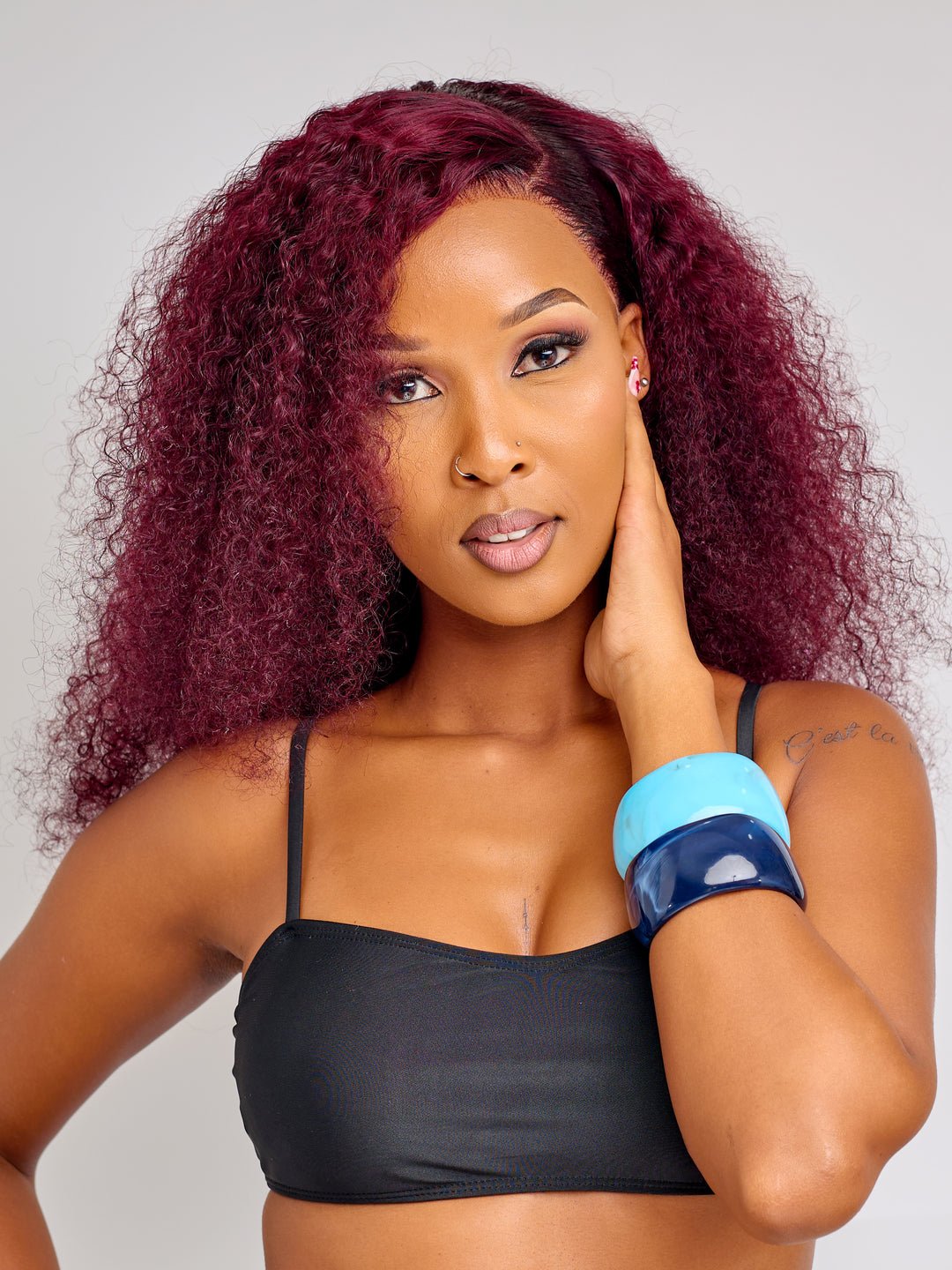 Stackable acrylic bangles