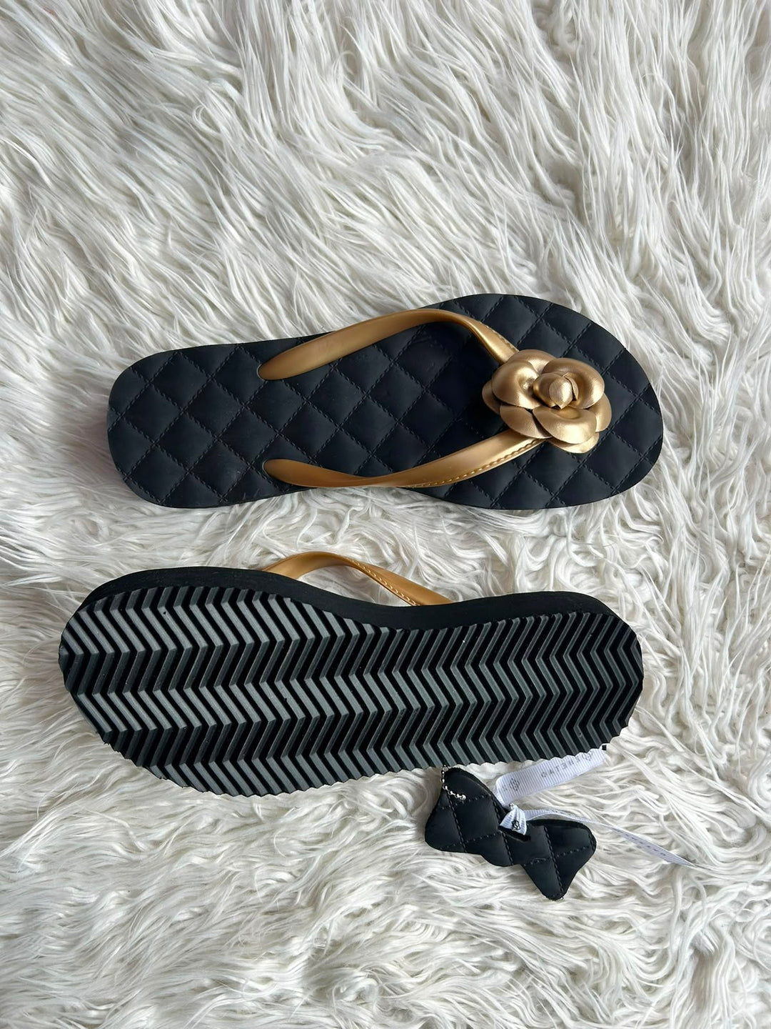 Flower wedge brand sandals