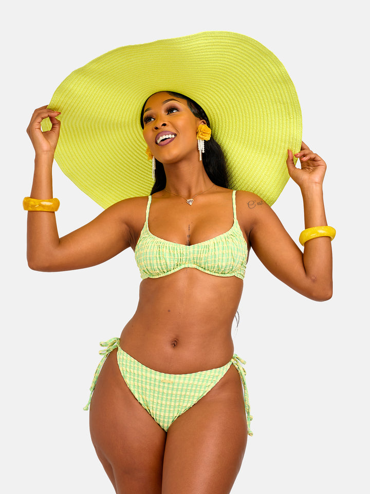 Luminous underwire stringed bikini