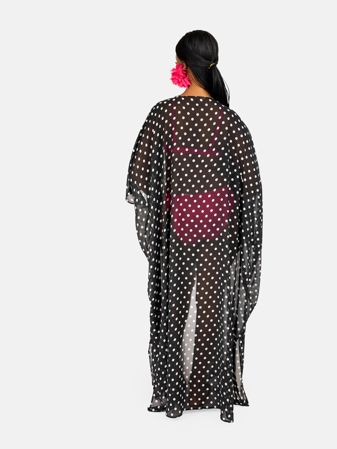 Polka dot kimono