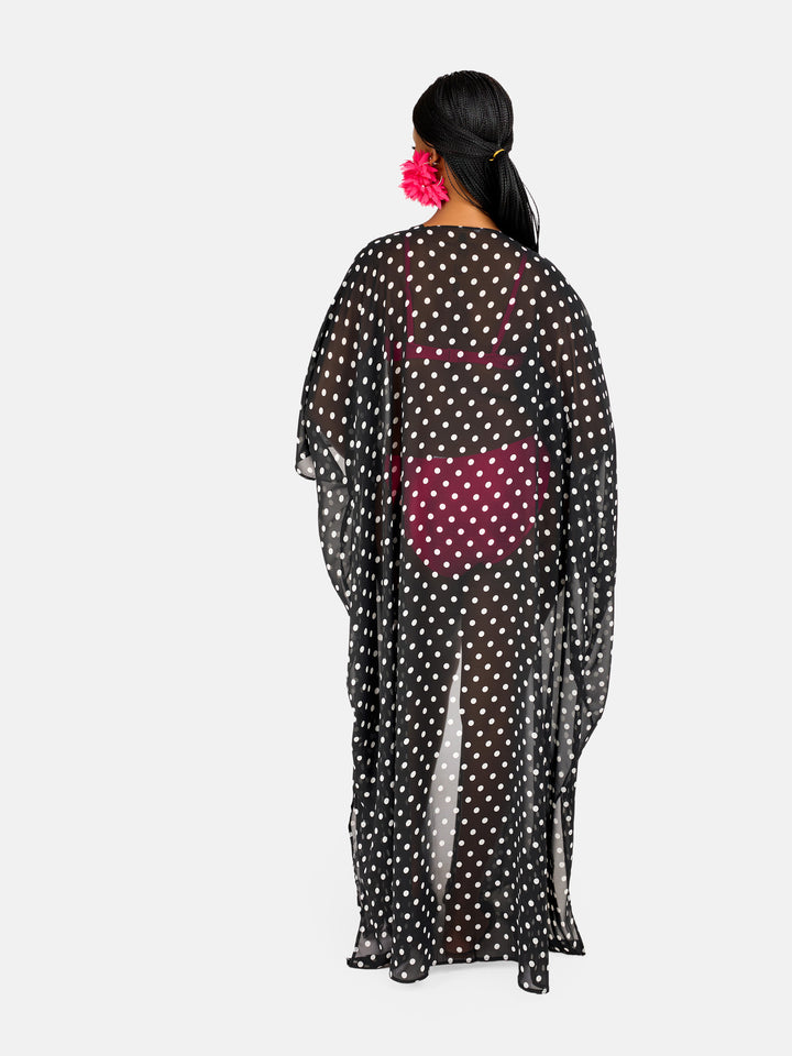 Polka dot kimono