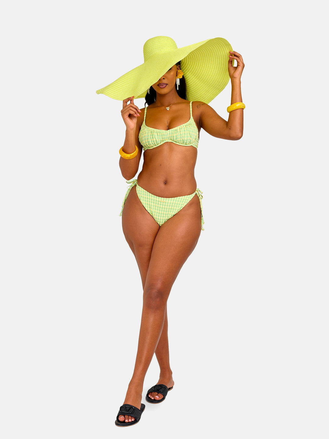 Luminous underwire stringed bikini