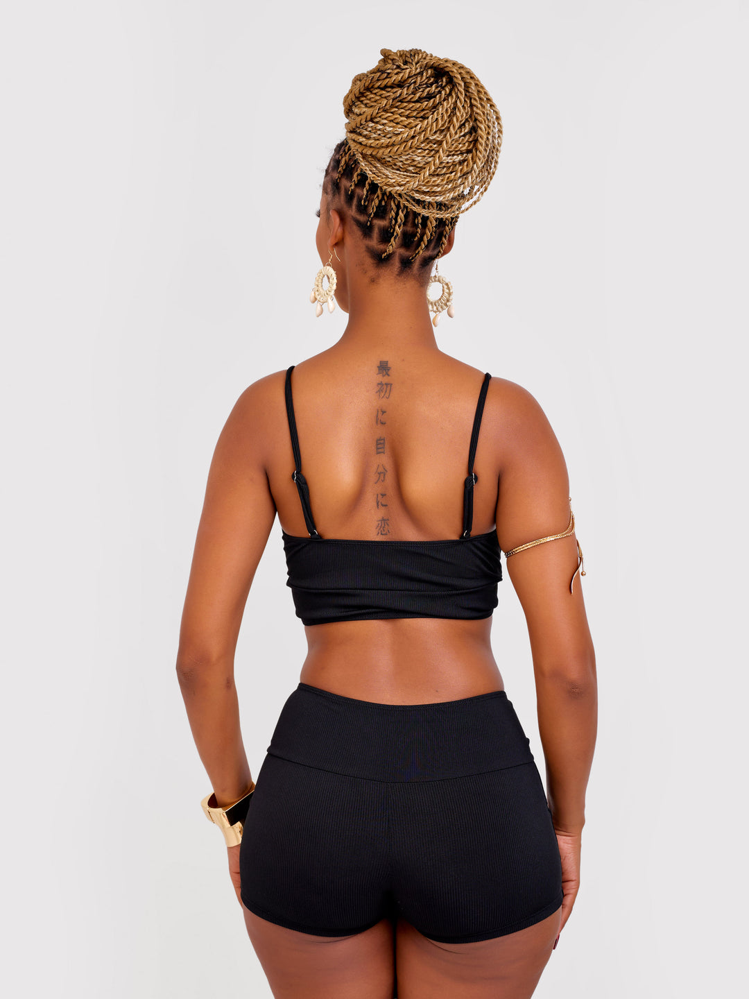 Black bikini shorts