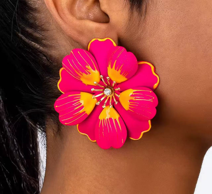 Floral earrings