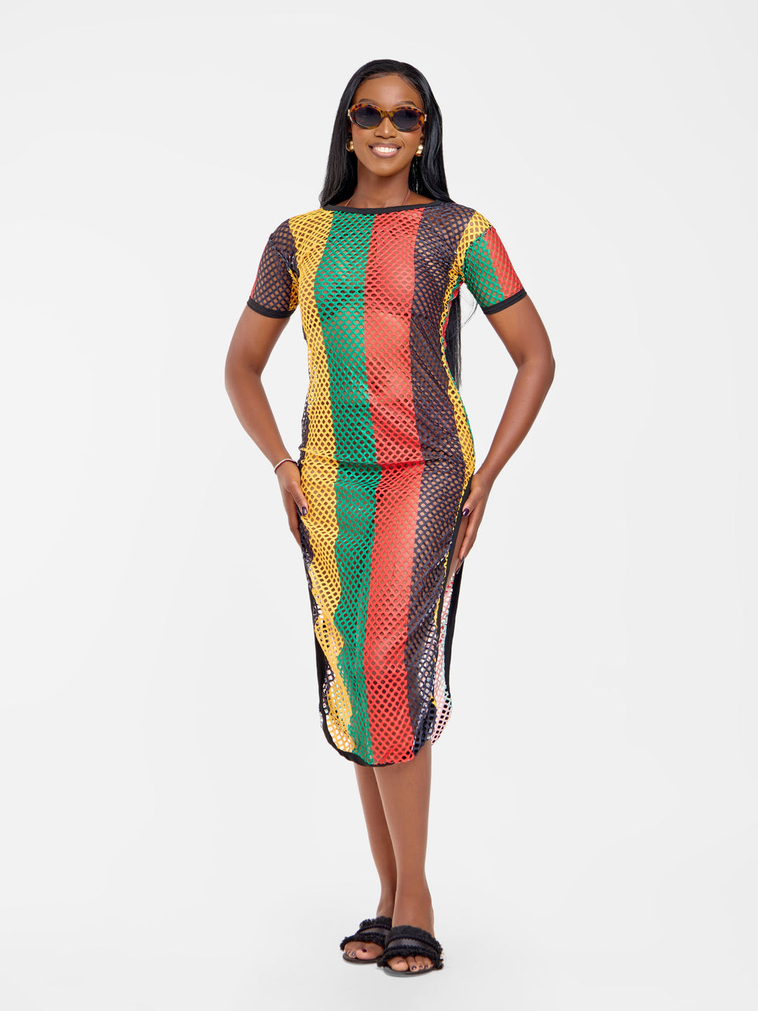 Jamaican mesh dress – Beach Prints Swimwear Jamaican mesh dress – Beach Prints Swimwear