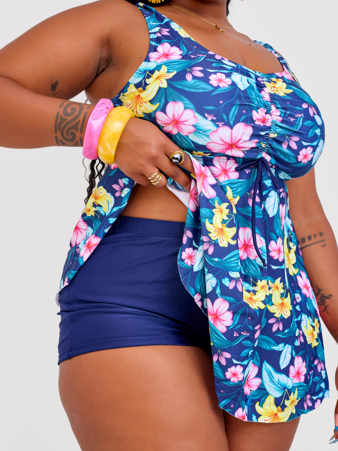 Floral dress tankini