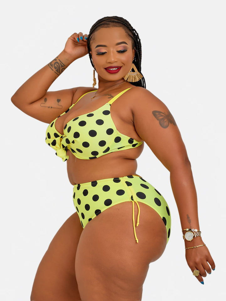 Polka plus size supportive bikini