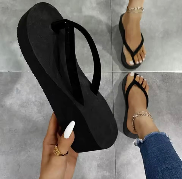 Vacation wedge sandals