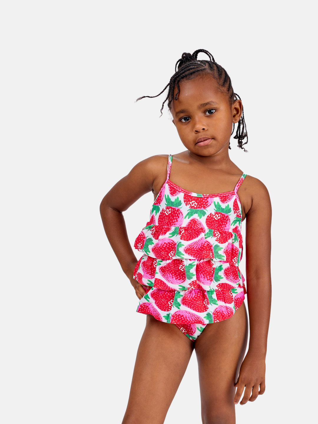 Berry print one piece