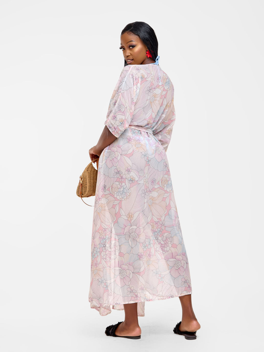 Light floral kimono