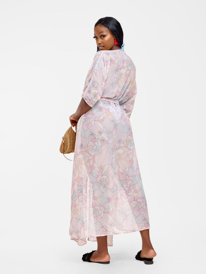 Light floral kimono