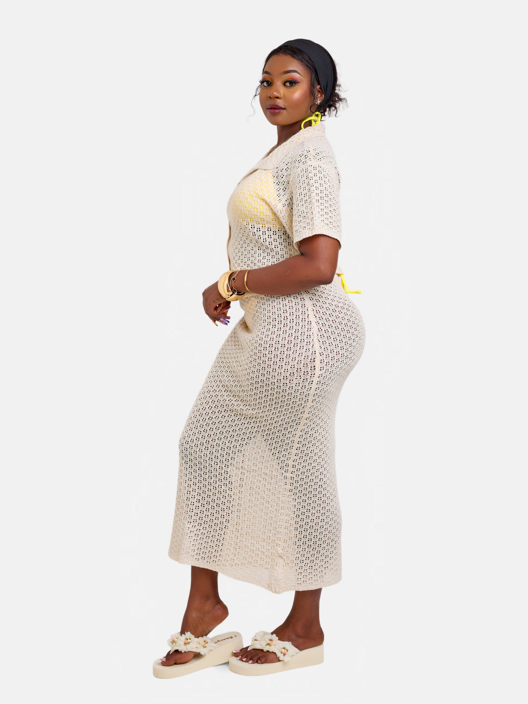 2pc knit beach skirt set