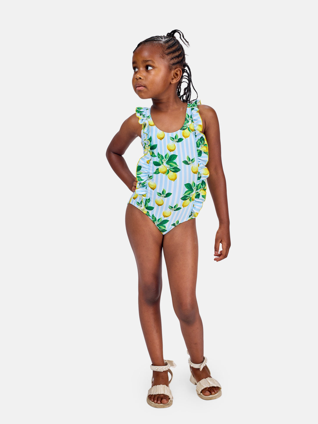 Lemon print one piece