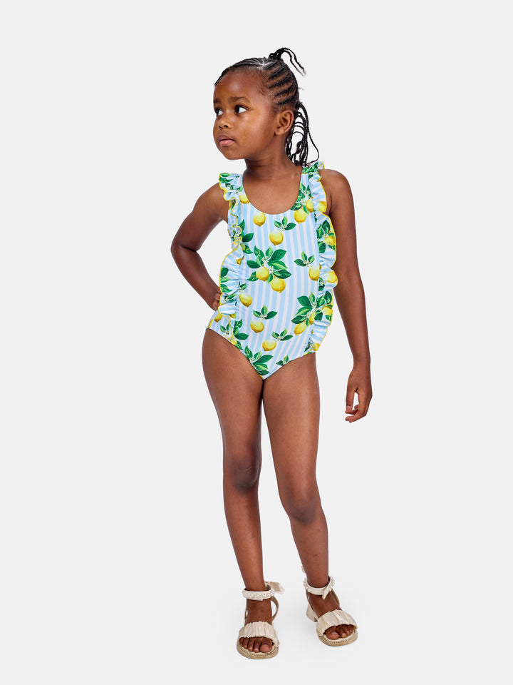 Lemon print one piece