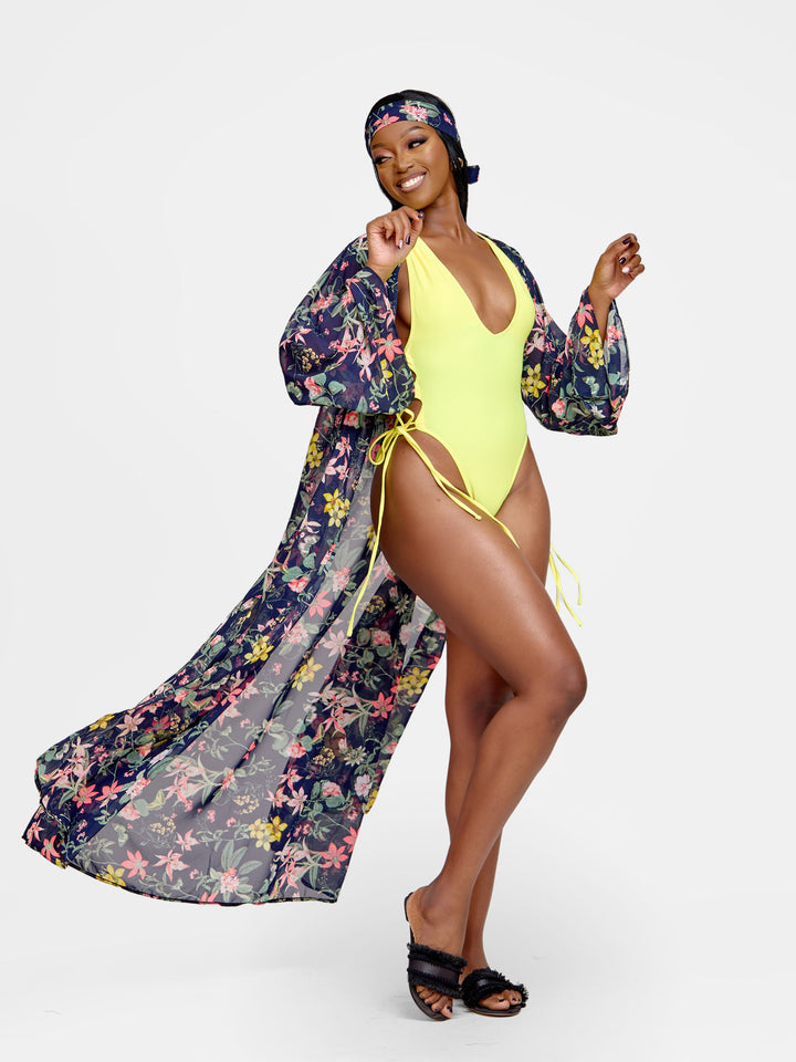 Yellow 1pc with drawstrings