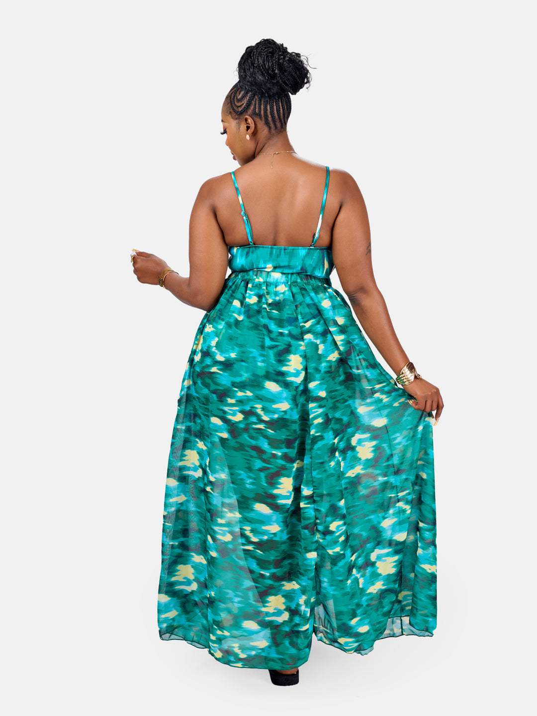Illusion one piece swimsuit with cover up