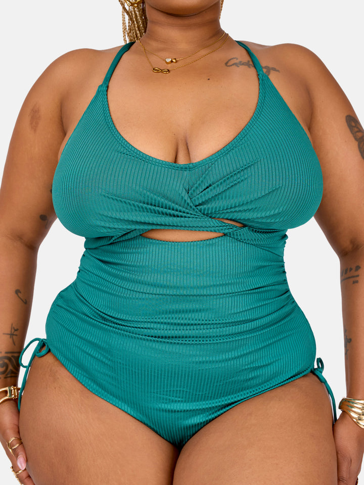 Twist cut-out monokini