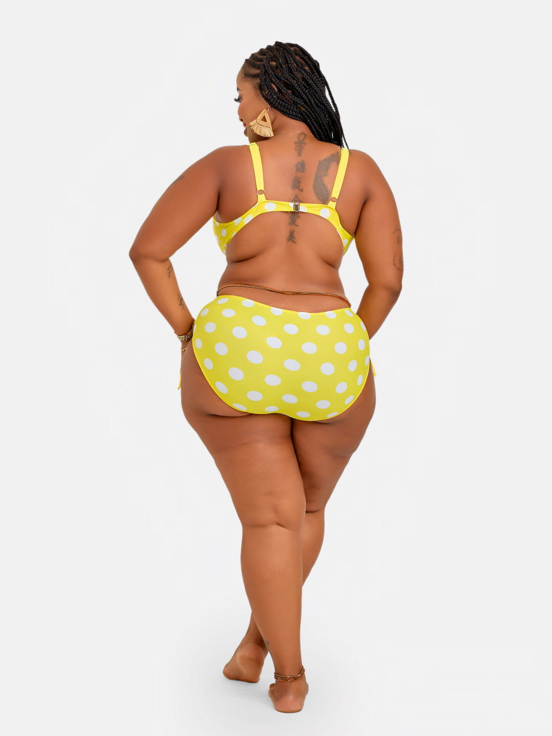 Polka plus size bikini