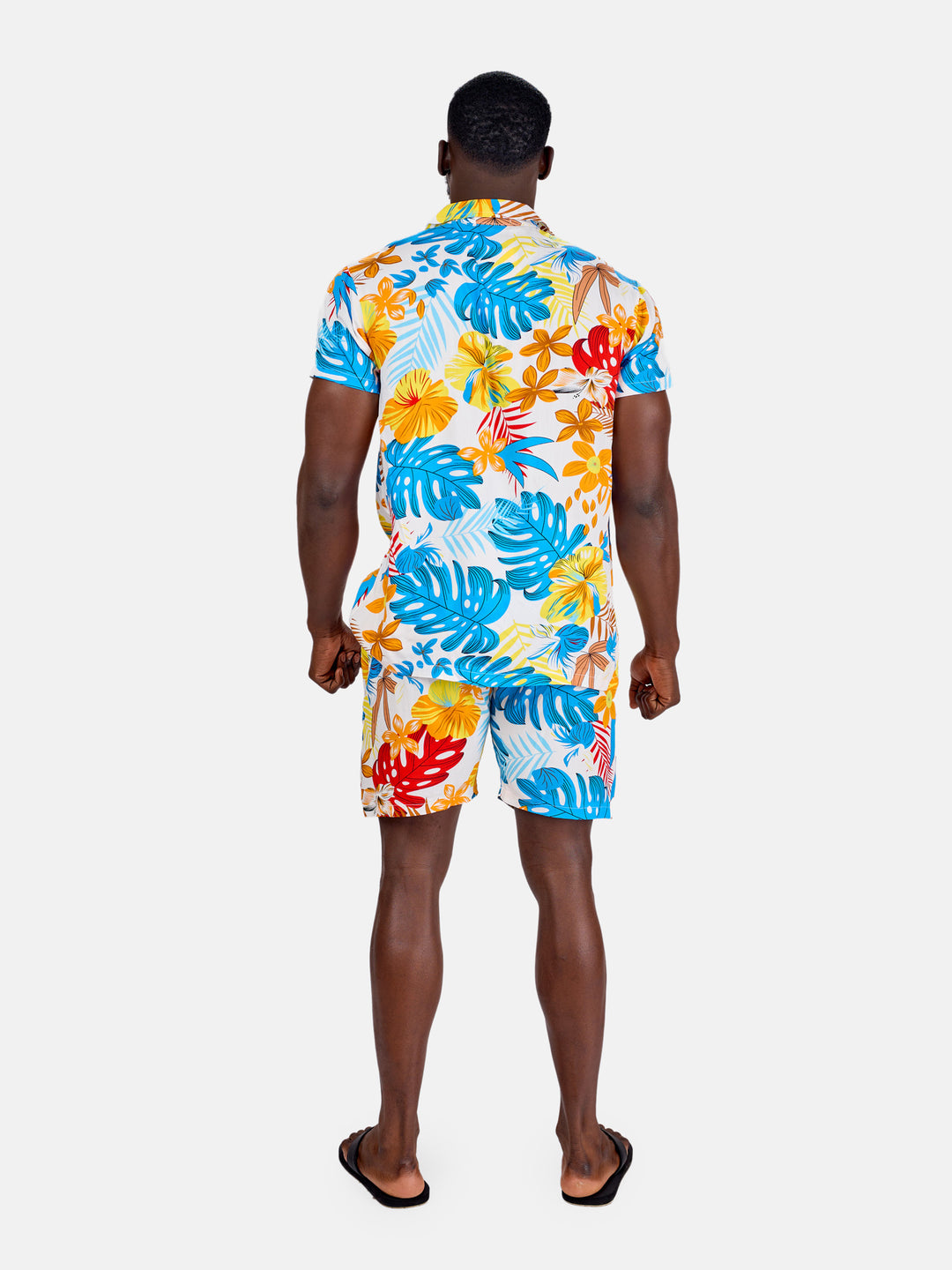 Men’s palm print beach set