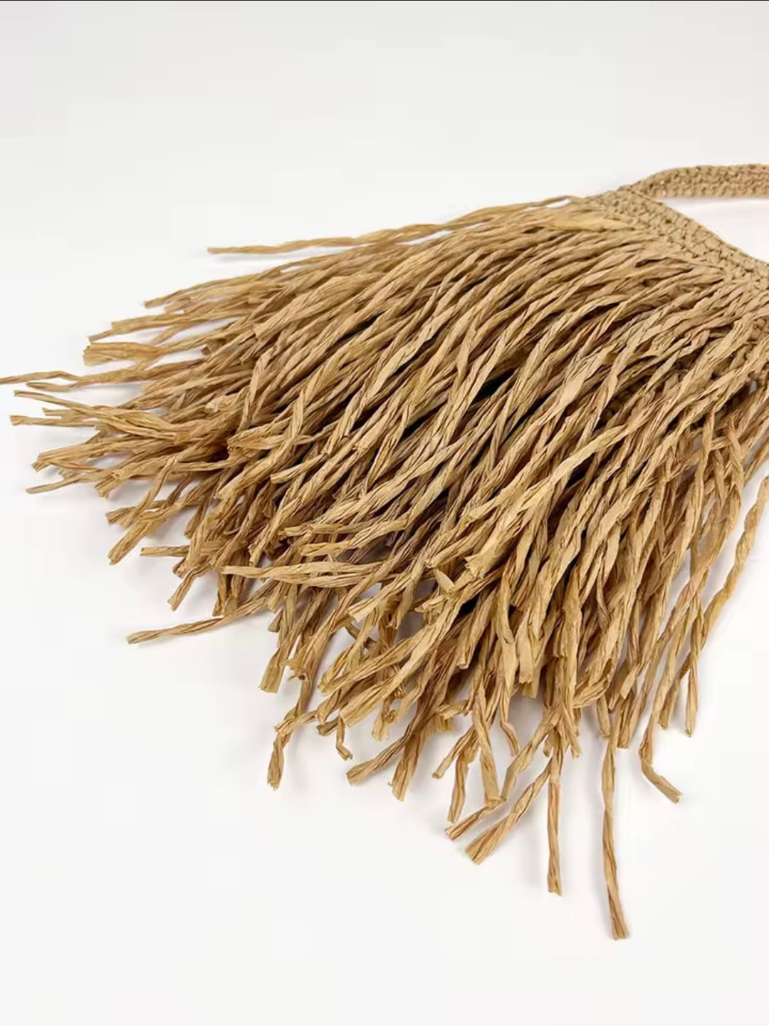 Raffia mini bag