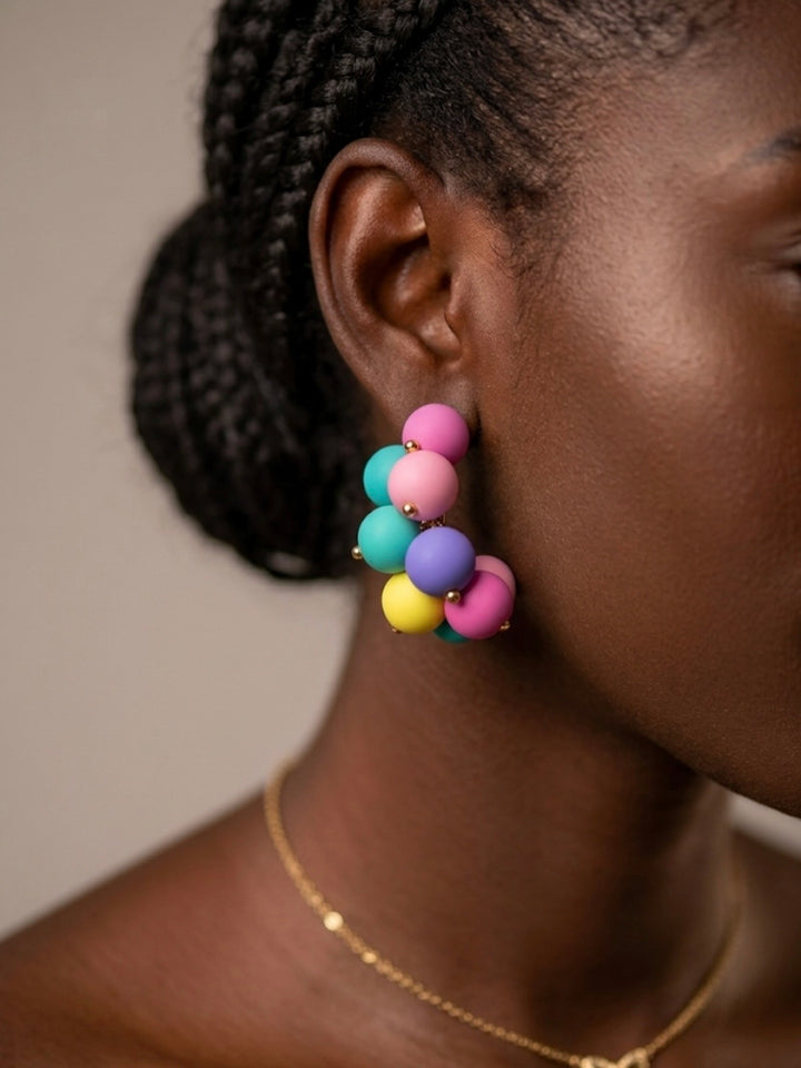 Round multi earrings