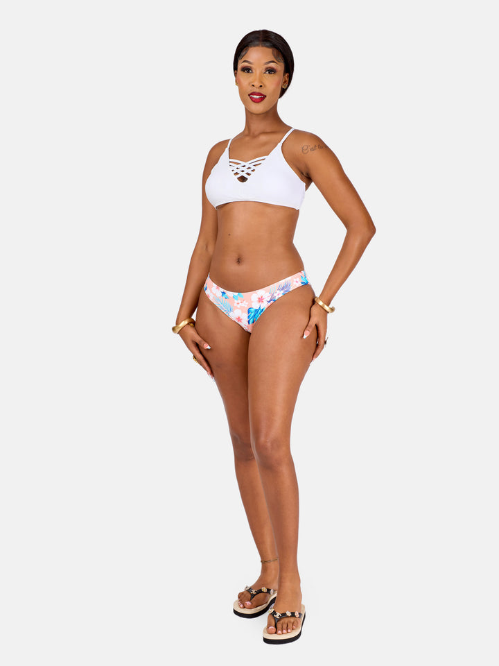Criss cross scallop bikini