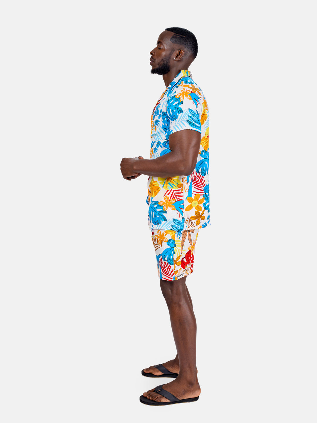 Men’s palm print beach set
