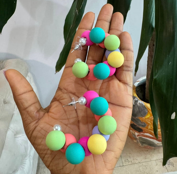 Round multi earrings
