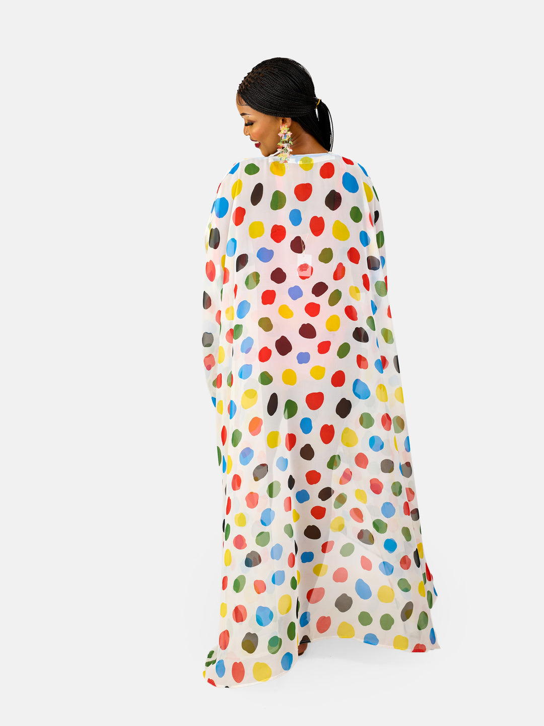 Multi dotted kimono