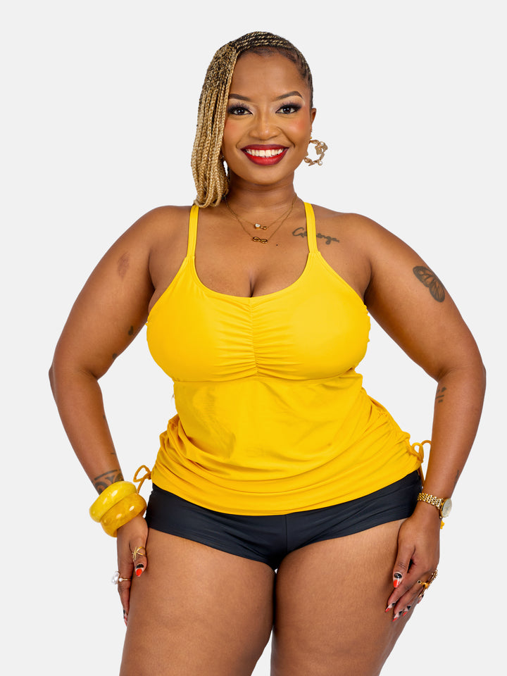 Tankini top with shorts