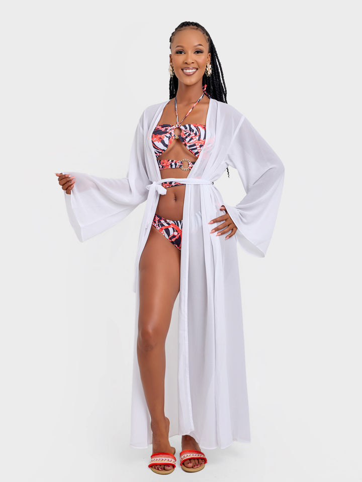 Plain white kimono