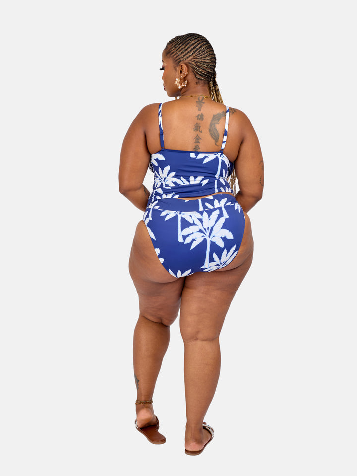 Sculpting bikini with tankini top