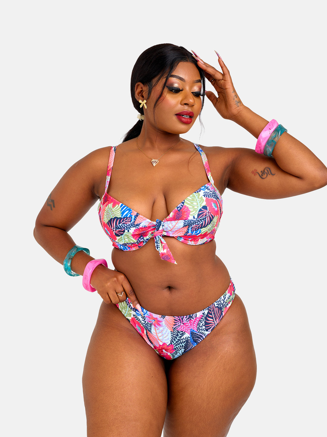 Floral printed  bikini