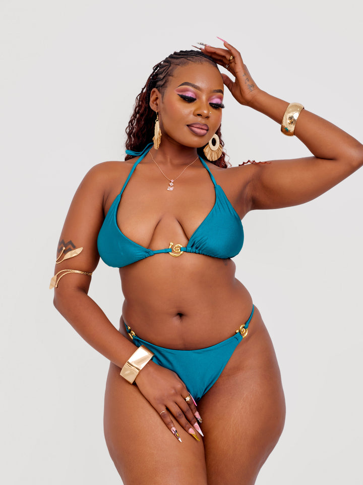 Twirl turquoise bikini